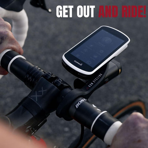 KOM Cycling CM06 Quick Release GoPro Computer Mount for Wahoo and Garmin Bike Computers, Compatible with Edge 1030