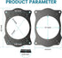 NuIth Rear Deck 6x9 to 6.5 inch Speaker Adapter Spacer Rings for Toyota 02-11 Camry/03-13 Corolla/07-15 Yaris/04-09