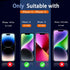 Ferilinso for iPhone 13/ 14 Privacy Screen Protector 2 Pack 9H Anti Spy Tempered Glass Privacy Screen with 2 Pack Camera Lens Protector Case Friendly Accessories