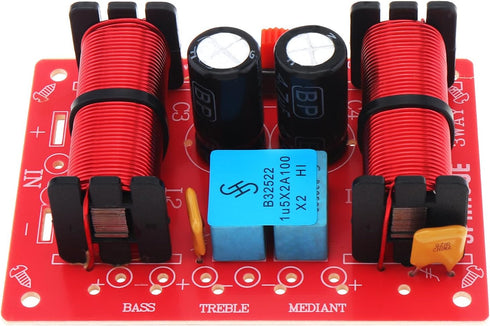 3 Way Speaker Crossover, 150W 3 Way Unit HiFi Home Speakers Audio Frequency Divider Filters