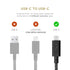 Native Union Type-C Desk Cable, USB-C to USB-C 8ft Ultra-Strong Charging Cable with Anchor Weight for iPhone 15