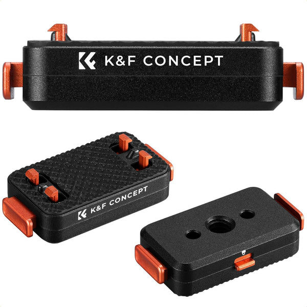 K&F CONCEPT Upgrade Magnetic Quick Release Mount Compatible with Insta360 X5, Aluminum Alloy Bracket