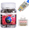 PETECHTOOL 50 Pieces Gold Plated RJ45 23AWG Cat6a Cat6 Pass Through Shield Plug