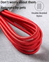 15FT USB C to USB C Cable 2-Pack, 60W/3A Fast Charge for Samsung Galaxy S20 S21, MacBook, iPad Pro, PS5, Xbox.