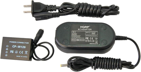 HQRP AC Power Adapter Kit Compatible with Fujifilm X-E2 X-E3 X-E2S X-Pro2 X-T10 X-T2 X-T3 X-T20 + Euro Plug Adapter