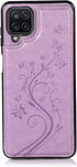 Asuwish Samsung Galaxy A12 Phone Case with Tempered Glass Screen Protector, Card Holder Wallet Cover, Flip Leather,