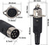 DIN 6 Pin Male Plug Solder Connector + Female Adapter Recessed Socket Panel Mount AV Adapter Set of 2