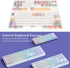 PBT 123 Keycaps, Cartoon Cute Keys, Universal Compatibility, XDA Like Height for 61 87 96 98 104 108 Mechanical