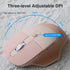 Ergonomic 2.4G & Bluetooth Dual Mode Wireless Mouse, PU Cover, Soundless Keys, Compatible with Notebook, PC, Tablet,