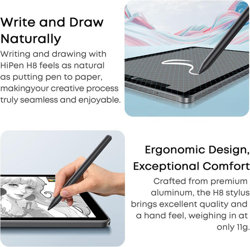 CHUWI H8 Stylus Pen for TouchScreens, Universal Stylus Pen, 90s Auto Sleep, Black Stylus Pencil for Hipad XPro, Hipad