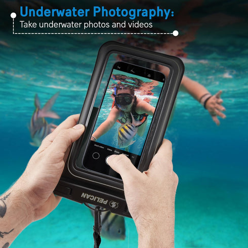 Pelican Marine XL Waterproof Phone Pouch - IP68 Case for iPhone 15 Pro Max, 14 Pro Max, 13 Pro Max, S24 Ultra, Pixel 8