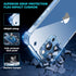 ORIbox iPhone 12 Case Clear, with 4 Corners Shockproof Protection for iPhone 12/12 Pro (Clear)