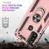 LeYi Phone Case for Motorola Moto G Play 2023, Military-Grade Protective with 2 Pcs Tempered Glass Protector, Rose Gold