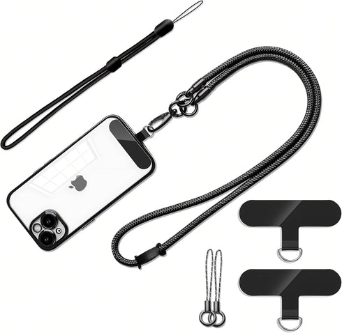 Anti Theft Cell Phone Lanyard Holder, Crossbody Phone Wrist & Neck Strap, Compatible with Most iPhone Tether Cases