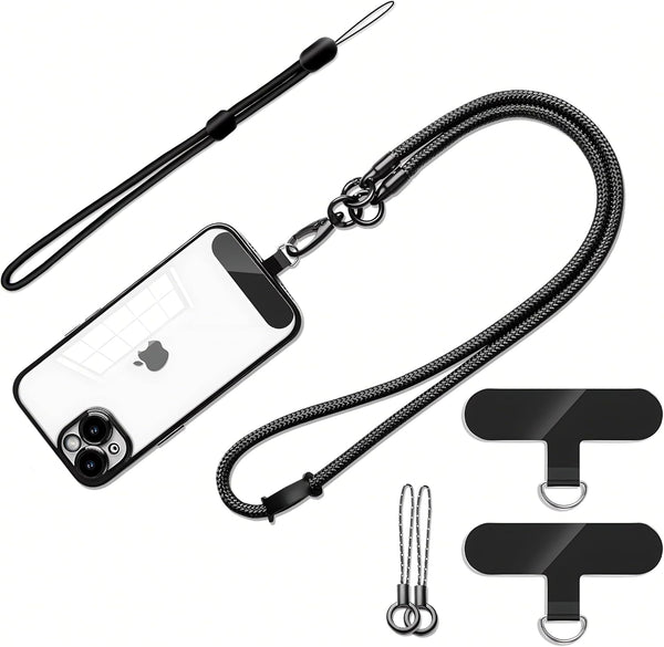 Anti Theft Cell Phone Lanyard Holder, Crossbody Phone Wrist & Neck Strap, Compatible with Most iPhone Tether Cases