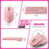 Wireless Silent Keyboard Mouse Combo, Ultra-Slim USB Set with Water-Dropping Keycaps, 12 Shortcuts, 2.4GHz Connection