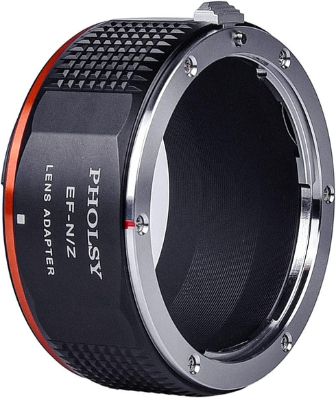 Manual Focus Lens Mount Adapter for Canon EOS EF to Nikon Z Mount, Compatible with Nikon Z fc, Z30, Z9, Z8, Z6, Z7, Z5,