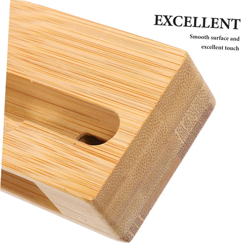 NUOBESTY Universal Phone Sound Amplifier - Wooden Bamboo Mobile Phone Holder with Loudspeaker Dock