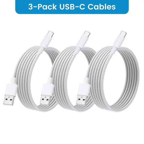3-Pack 17 17 16E 15 3ft weishan USB C Charging Cable Compatible with iPhone Pro Max Air Plus, Nylon Braided Fast