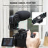 Mechrig 1/4" (62034) Dual Cold Shoe Extension Bar Mount, Aluminum Dual Hot Shoe Mount Bracket with Thread & Cable Slot