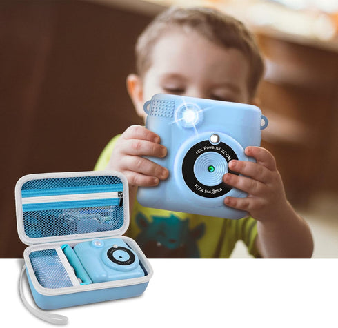 Case Compatible with ESOXOFFORE for Dylanto, Anchioo, WEEFUN, GKTZ, Amzelas, Mafiti Instant Print Camera, Blue