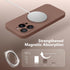 iPhone 13 Pro Max Case, Brown Silicone Shockproof, MagSafe Compatible, Full Camera Protection & 2 Screen Protectors.