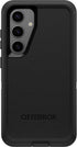 OtterBox S24 Samsung Galaxy Defender Series Case - Black, Rugged & Durable, with Port Protection, Includes Holster Clip