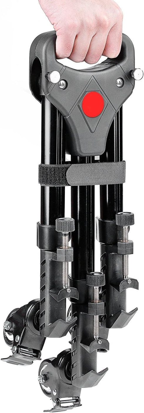NEEWER Heavy Duty Photography Tripod Dolly with 33lbs Capacity, 2-Inch Rubber Wheels, Adjustable Leg Mount & Carry Bag