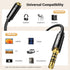 UGREEN Headphone Extension Cable - 4 Pole TRRS 3.5mm Male to Female Stereo Audio Cable, Gold Plated, 3.3FT
