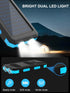 Kepswin 38800mAh Pack Solar Charger, Solar Power Bank, Waterproof External Backup Battery Power with USB C