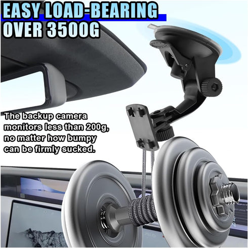 DUSCOKE 4.3"/5" (1PC) Windshield Mount for Backup Camera Display Monitor - Rear View Camera Screen Mounting Bracket