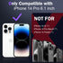 DEERLAMN for iPhone 14 Pro Case with Slide Camera Cover+Screen Protector(1 Pack),Rotated Ring Kickstand Military Grade Shockproof Protective Cover 6.1 Inch-Black
