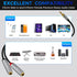 Togconn 1/8 Inch 1/4 Inch 0.6 Feet,3.5mm 2 6.35mm to Dual Audio Y-Splitter Cable TRS Stereo Male to X TS Mono Female Y
