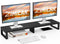 Zimilar Dual Monitor Stand Riser, Large Monitor Stand for Desk, Wood Monitor