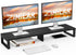 Zimilar Dual Monitor Stand Riser, Large Monitor Stand for Desk, Wood Monitor
