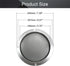 Fielect 2Pcs 6.5" Speaker Grill Cover Mesh Decorative Circle SubWoofer Grill Cover Guard Protector Cover Audio Accessories Metal Trim Silver with 8 Screws