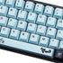 MOLGRIA GMK MIZHU Keycaps, 136 Set Sky Blue Japanese Style PBT Cherry Profile for Gaming Keyboard