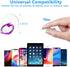 Kinizuxi 2 Packs, 360Rotation Colorful Cell Phone Ring Holder Stand Transparent Phone Ring Holder Clear Phone Ring Grip