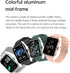Smart Watch for Men Women, 1.85" Fitness Tracker with Heart Rate, Blood Oxygen, Pedometer, 100+ Sport Modes, Black