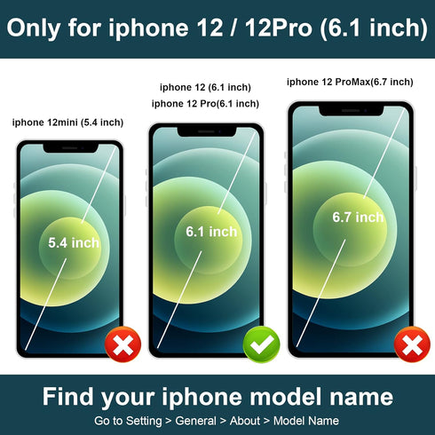 Folosu 12/12 6.1 Inch for iPhone Pro Wallet Case with Card Holder, Hand Wrist Strap Loop Holder Kickstand, RFID