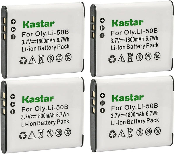 Kastar 4-Pack Battery Replacement for Kodak LB-050 LB-052, Compatible with Kodak PixPro FZ151, FZ152, FZ201, SL10,