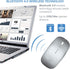 Tsmine Wireless Bluetooth Charger Computer Mouse for MacBook Air Pro Laptop, Rechargeable Mini Slim Silent Mice