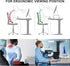 (PTT001-W), 1 Pack, WALI Computer Monitor Stand for Desk, Adjustable Laptop Riser, Desk Monitor Stand Underneath