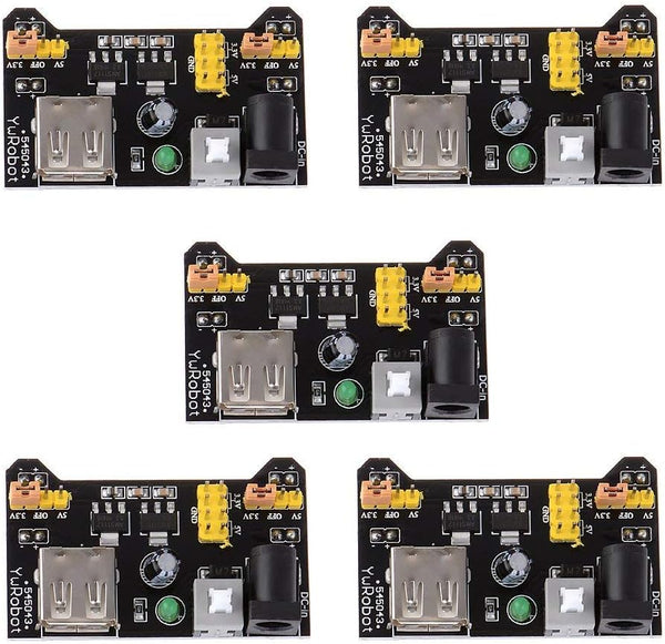 HiLetgo 5pcs 3.3V 5V Power Supply Module for MB102 Prototype Breadboard