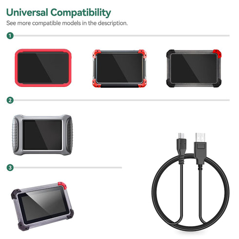 5ft X100 EZ400 D7 Programmer Micro USB Charging & Sync Cable Cord Replacement for XTOOL Auto Key Diagnostic Scanner
