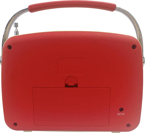 Supersonic SC-1201BT Retro Portable Bluetooth Speaker, Vintage Vibes, AM/FM Radio, USB/SD Card/AUX Inputs for Kitchen
