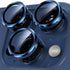 YWXTW Tempered Glass Camera Lens Protector for iPhone 15 Pro/Pro Max, Blue Titanium, Easy 1-Step Installation, Case