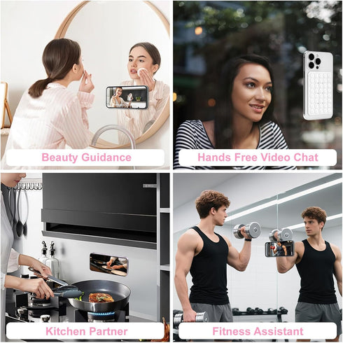 Giumel 1 Pack Silicone Suction Cup Phone Case Mount Double Sided, Phone Accessories Hands-Free Strong Grip Holder