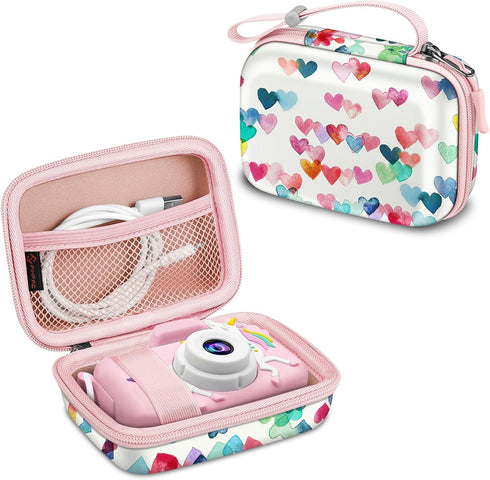 Fintie Kids Camera Case for Goopow/Mgaolo/CIMELR/Seckton/GKTZ/Desuccus/OZMI, Hard Carrying Bag with Inner Pocket,