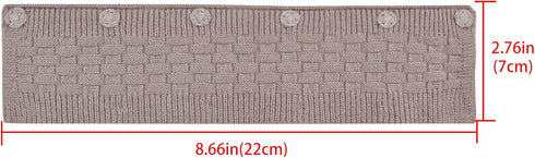 Geekria 2PCS in-Ear Knit Fabric Headband Cover for Sony WI-1000XM2, WI-1000X, WI-C400 Bluetooth Headset (Light Brown)